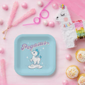 Baby Pegasus Paper Plates ペーパープレート (パーティー)