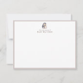 Baby Penguin Nursery Flat Note Card ノートカード (正面)