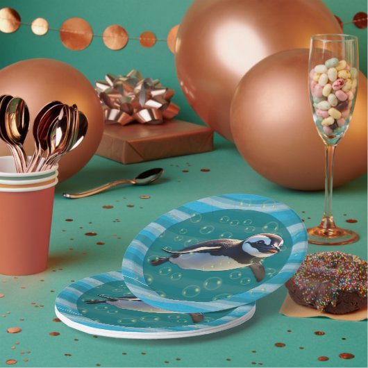 Baby Penguin Paper Plate ペーパープレート (複数)