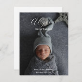 Baby Photo Announcement card (正面/裏面)