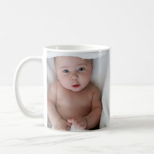 Baby Photo Coffee Mug コーヒーマグカップ (左)