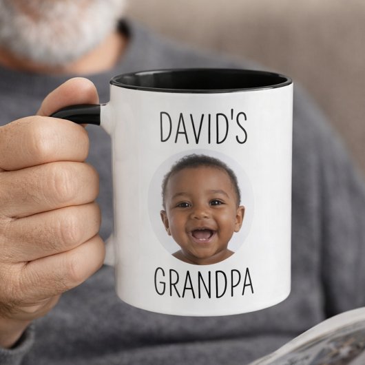 Baby Photo Grandpa Mug Personalized Coffee Cup  マグカップ