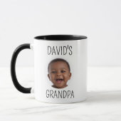 Baby Photo Grandpa Mug Personalized Coffee Cup  マグカップ (左)