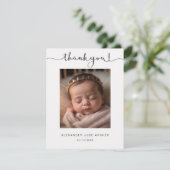 Baby Photo Modern Birth Announcement Card 招待状 (スタンド正面)