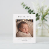 Baby Photo Modern Birth Announcement Card 招待状 (スタンド正面)