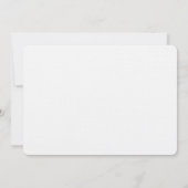 Baby Photo Modern Heart Birth Announcement Card 案内状 (裏面)