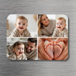 Baby Photo Picture Collage Instagram Square マグネット<br><div class="desc">Bring your baby’s most adorable moments to life with this Baby Photo Collage Instagram Square Magnet. Designed with a trendy, social-inspired layout, this custom magnet fits your favorite baby photos in a clean square grid—just like your favorite Instagram posts. Add a name, birth date, or short caption for a personal...</div>
