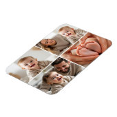 Baby Photo Picture Collage Instagram Square マグネット (左側)