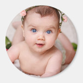 Baby Photo Template Kids Children Gift Magnet マグネット (正面)