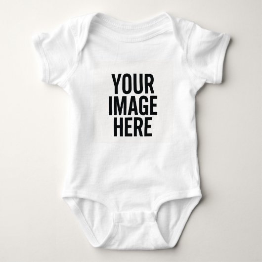 Baby Photo Upload Bodysuit Shirt ベビーボディスーツ (正面)