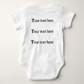 Baby Photo Upload Bodysuit Shirt ベビーボディスーツ (裏面)