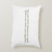 Baby Pillow with cute sheep and lullaby アクセントクッション (裏面(縦))