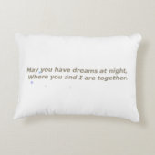 Baby Pillow with cute sheep and lullaby アクセントクッション (裏面)