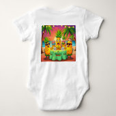Baby Pine O — The Cutest Pineapple in the Empire! ベビーボディスーツ (裏面)