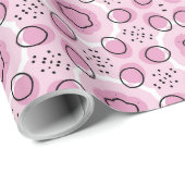 baby pink boho design ラッピングペーパー (ロールコーナー)