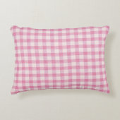 Baby Pink Gingham アクセントクッション (正面)
