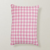 Baby Pink Gingham アクセントクッション (裏面(縦))