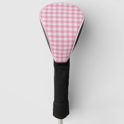 Baby Pink Gingham ゴルフヘッドカバー (正面)