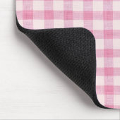 Baby Pink Gingham マウスパッド (コーナー)