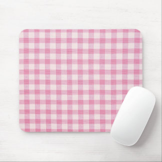 Baby Pink Gingham マウスパッド