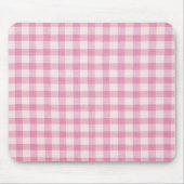 Baby Pink Gingham マウスパッド (正面)
