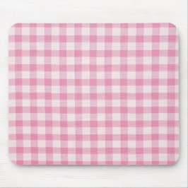 Baby Pink Gingham マウスパッド