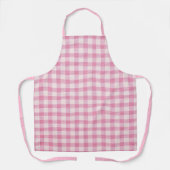 Baby Pink Gingham Pattern エプロン (正面)