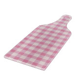 Baby Pink Gingham Pattern カッティングボード (角)