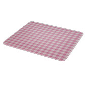 Baby Pink Gingham Pattern カッティングボード (角)