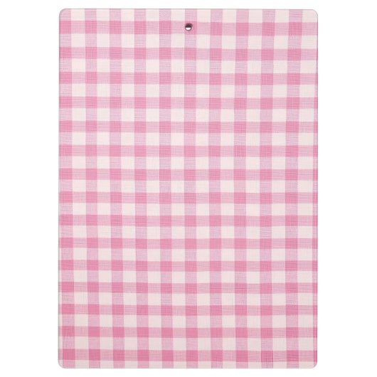Baby Pink Gingham Pattern クリップボード (裏面)
