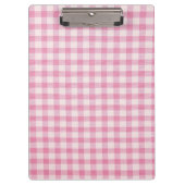 Baby Pink Gingham Pattern クリップボード (正面)