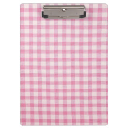 Baby Pink Gingham Pattern クリップボード