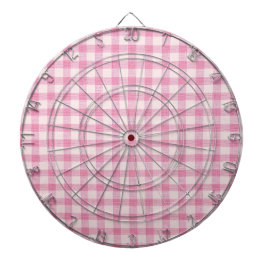 Baby Pink Gingham Pattern ダーツボード