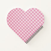Baby Pink Gingham Pattern ノートブック (裏面)