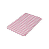 Baby Pink Gingham Pattern バスマット (アングル)