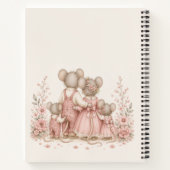 Baby Pink Mouse Family 妊娠日記 | ノートブック (裏面)