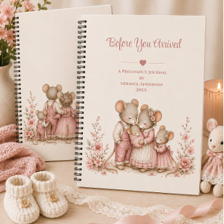 Baby Pink Mouse Family 妊娠日記 | ノートブック