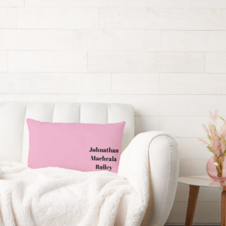 Baby Pink Throw Pillow ランバークッション