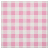 Baby Pink & White Gingham Plaid ファブリック (見本)