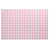 Baby Pink & White Gingham Plaid ファブリック (ファットクウォーター)