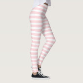 Baby Pink & White Stripe Leggings レギンス (右)
