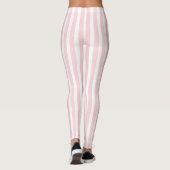 Baby Pink & White Stripe Leggings レギンス (裏面)