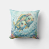 Baby Pisces Zodiac Nursery Kids クッション (正面)