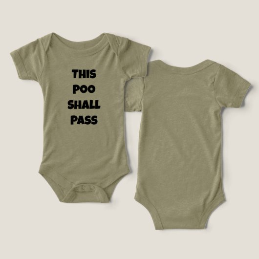 Baby Poo Onsie (デザイン正面&裏面)