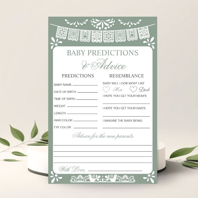 Baby Predictions and Advice Fiesta Baby Shower (クリエイターアップロード済み)