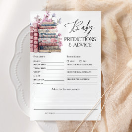 Baby Predictions and Advice Storybook Baby Shower
