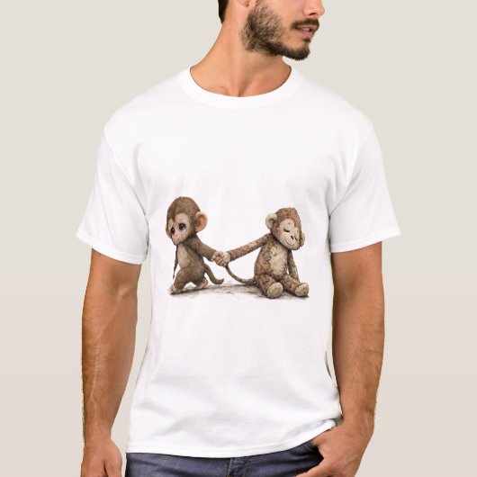 Baby Punch Monkey T-Shirt – Lonely Punch Monkey Cu Tシャツ (正面)