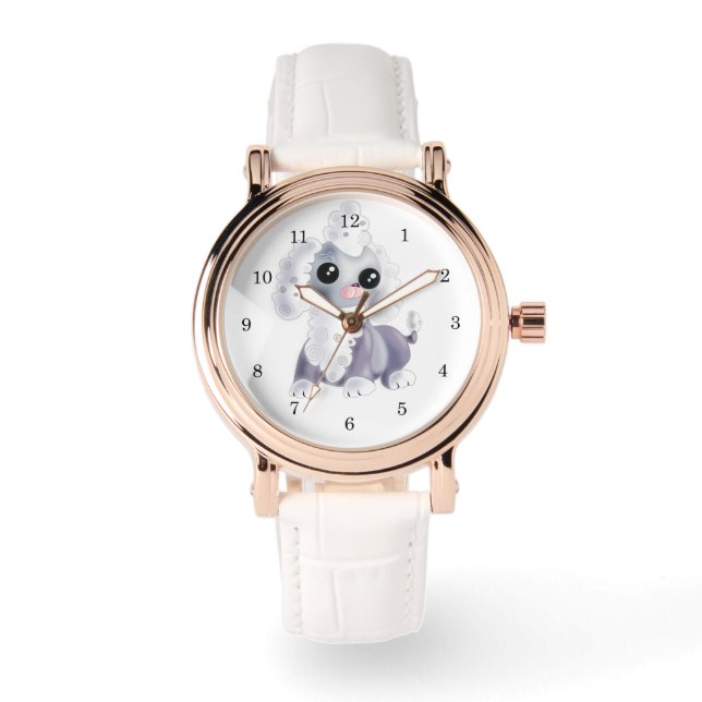 Baby Puppy Watch Gift - Painting 腕時計 (正面)