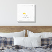 Baby Pygmy Hippo-Goodnight Sweet Prince キャンバスプリント (インサイチュ (寝室))