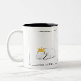 Baby Pygmy Hippo - Goodnight Sweet Prince Mug ツートーンマグカップ